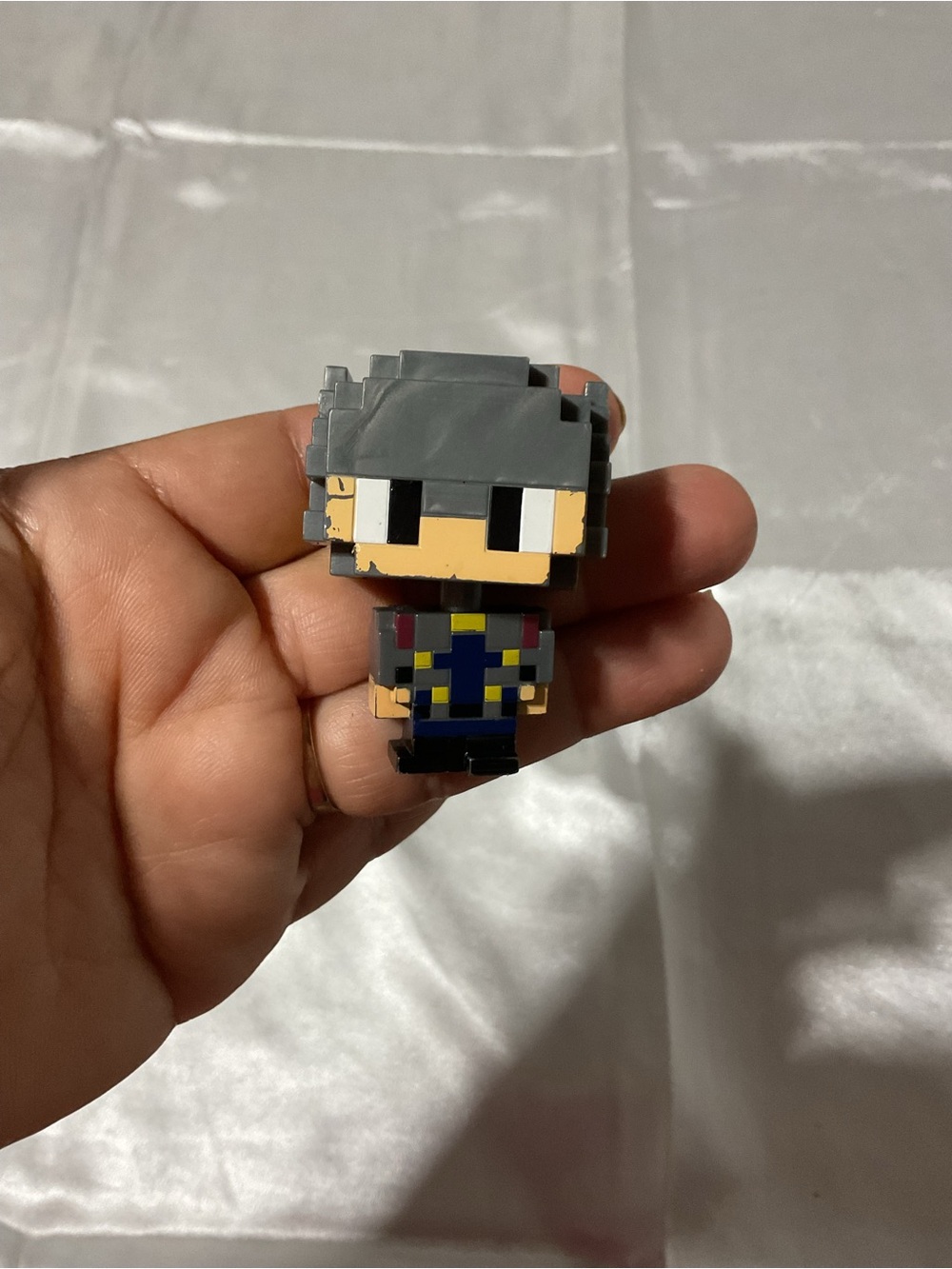 Gray Pixel-Style Wearable Accessory - Picture 2 of 5